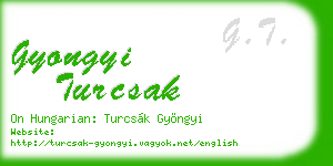 gyongyi turcsak business card