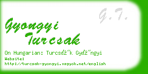 gyongyi turcsak business card